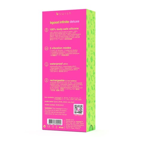 B Swish - Bgood Infinite Deluxe Stymulator przyjemności niebieski B Swish - Bgood Infinite Deluxe Stymulator przyjemności niebieski