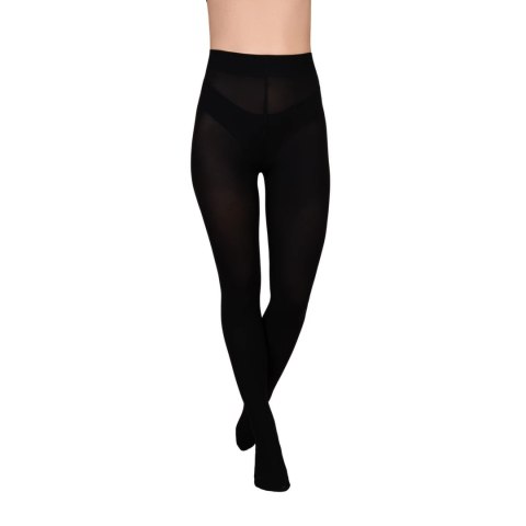 Bye Bra - Comfort Velvet Touch 150 Grube efektowne rajstopy czarne M Bye Bra - Comfort Velvet Touch 150 Grube efektowne rajstopy czarne M