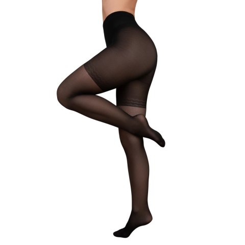 Bye Bra - Control Slim 40 Wyszczuplające rajstopy czarne L Bye Bra - Control Slim 40 Wyszczuplające rajstopy czarne L