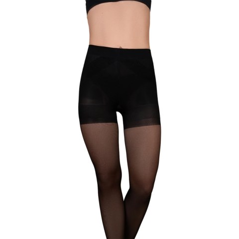 Bye Bra - Power Up rajstopy do modelowania czarne XL Bye Bra - Power Up rajstopy do modelowania czarne XL