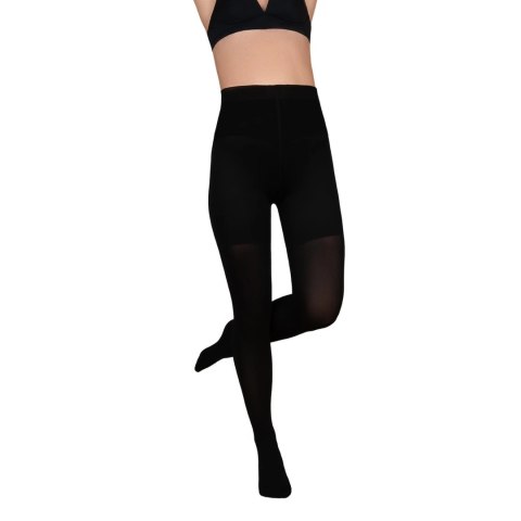 Bye Bra - Total Shaper rajstopy modelujące brzuch czarne L Bye Bra - Total Shaper rajstopy modelujące brzuch czarne L
