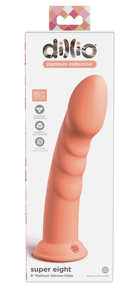 Dillio Platinum - Dildo Z Rowkami Stymulującymi I Żołędziem 21 cm Super Eight Pomarańczowe Dillio Platinum - Dildo Z Rowkami Stymulującymi I Żołędziem 21 cm Super Eight Pomarańczowe