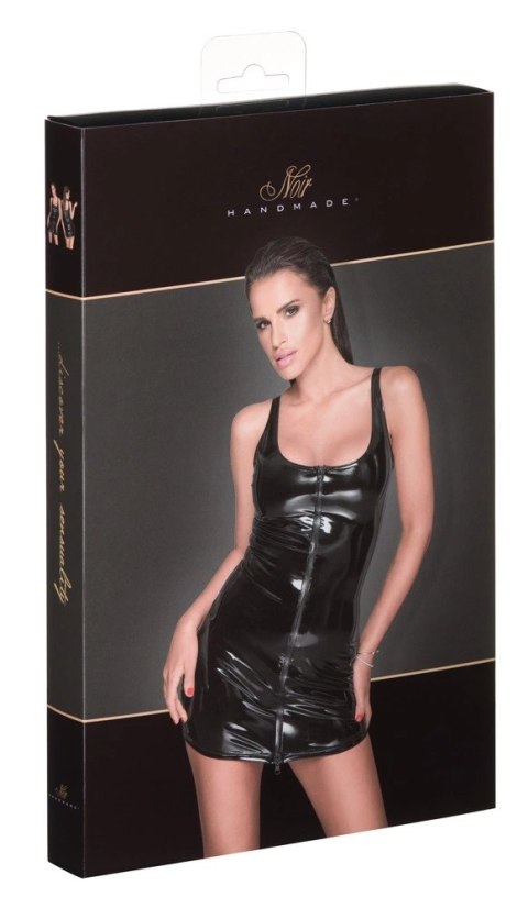Noir - Seksowna Czarna Mini Sukienka Z Połyskiem L Noir - Seksowna Czarna Mini Sukienka Z Połyskiem L