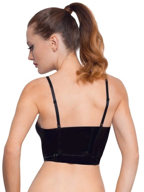 Black Level - Seksowny Vinylowy Top Z Zamkiem XS Black Level - Seksowny Vinylowy Top Z Zamkiem XS