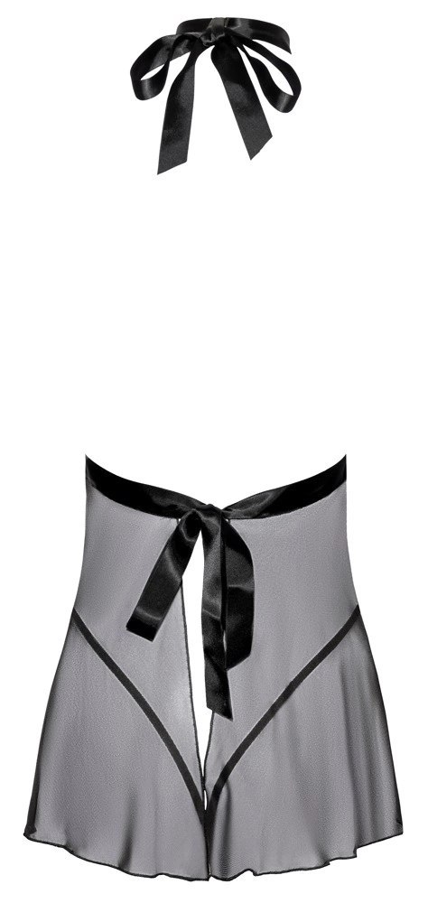 Kissable - Seksowna Prześwitująca Haleczka Z Elegancką Koronką Czarna L/XL Kissable - Seksowna Prześwitująca Haleczka Z Elegancką Koronką Czarna L/XL
