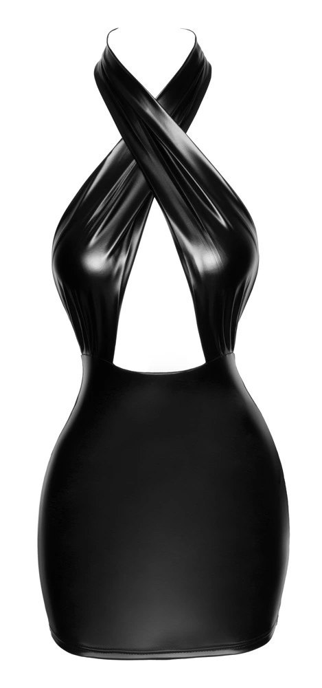 Noir - Seksowna Mini Sukienka Bez Pleców Czarna XL Noir - Seksowna Mini Sukienka Bez Pleców Czarna XL
