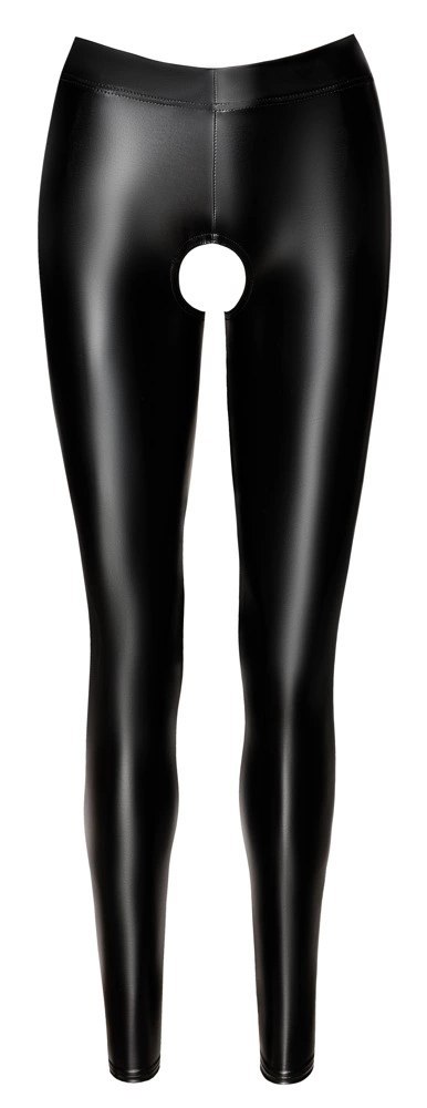 Noir - Seksowne Legginsy Z Wysoką Talią Bez Krocza I Odkrytymi Pośladkami S Noir - Seksowne Legginsy Z Wysoką Talią Bez Krocza I Odkrytymi Pośladkami S