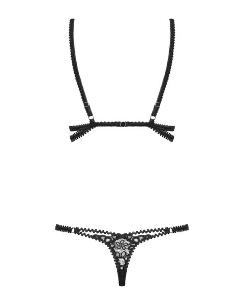 Obsessive - Seksowne Mocno Wycięte Body Z Paseczków Czarne S/M Obsessive - Seksowne Mocno Wycięte Body Z Paseczków Czarne S/M