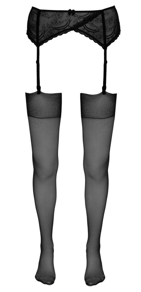 Cottelli LEGWEAR - Czarne Jedwabiste Pończochy Do Pasa 7 Cottelli LEGWEAR - Czarne Jedwabiste Pończochy Do Pasa 7