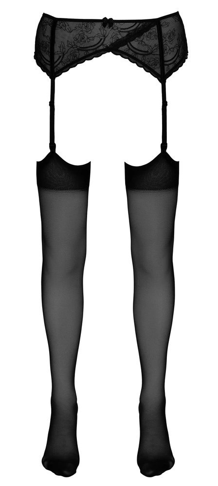 Cottelli LEGWEAR - Klasyczne Czarne Gładkie Pończochy Do Pasa 4 Cottelli LEGWEAR - Klasyczne Czarne Gładkie Pończochy Do Pasa 4