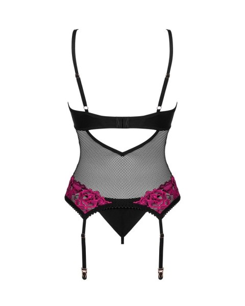 Obsessive - Seksowna Koszulka Z Paseczkami Do Pończoch + Stringi Rosenty XL/2XL Obsessive - Seksowna Koszulka Z Paseczkami Do Pończoch + Stringi Rosenty XL/2XL