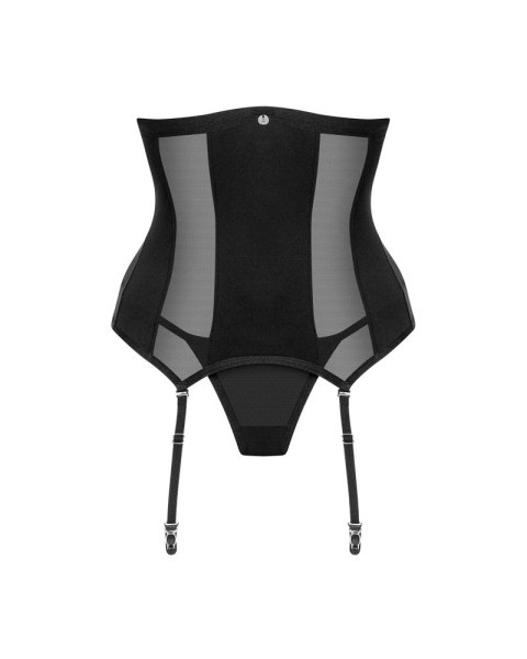 Obsessive - Seksowny Gorset Bez Biustu Ze Stringami Chic Amoria Czarne M/L Obsessive - Seksowny Gorset Bez Biustu Ze Stringami Chic Amoria Czarne M/L