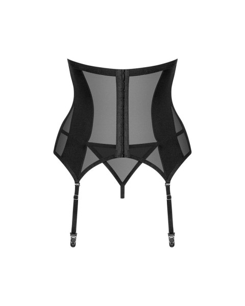 Obsessive - Seksowny Gorset Bez Biustu Ze Stringami Chic Amoria Czarne M/L Obsessive - Seksowny Gorset Bez Biustu Ze Stringami Chic Amoria Czarne M/L