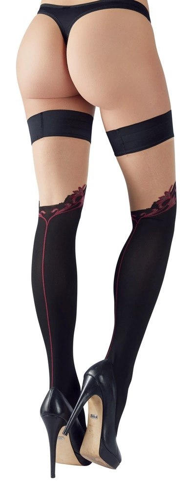 Cottelli LEGWEAR - Seksowne Samonośne Pończochy Z Eleganckim Wzorem 5 Cottelli LEGWEAR - Seksowne Samonośne Pończochy Z Eleganckim Wzorem 5