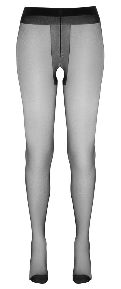 Cottelli LEGWEAR - Czarne Jedwabiście Błyszczące Rajstopy Bez Krocza 4 Cottelli LEGWEAR - Czarne Jedwabiście Błyszczące Rajstopy Bez Krocza 4
