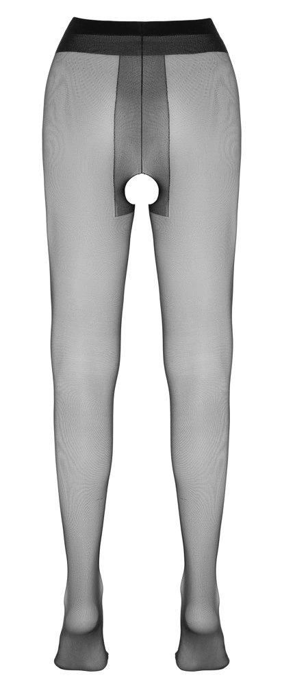 Cottelli LEGWEAR - Czarne Jedwabiście Błyszczące Rajstopy Bez Krocza 4 Cottelli LEGWEAR - Czarne Jedwabiście Błyszczące Rajstopy Bez Krocza 4