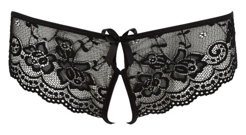 Cottelli LINGERIE - Seksowne Koronkowe Figi Z Wycięciami I Kokardkami Czarne XL Cottelli LINGERIE - Seksowne Koronkowe Figi Z Wycięciami I Kokardkami Czarne XL