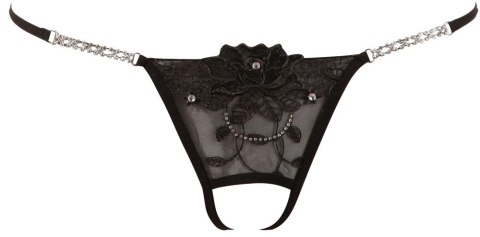 Cottelli LINGERIE - Seksowne Stringi Z Kwiatem I Delikatnymi Dżetami M/L Cottelli LINGERIE - Seksowne Stringi Z Kwiatem I Delikatnymi Dżetami M/L