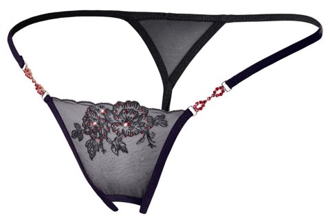 Cottelli LINGERIE - Seksowne Stringi Z Siateczki Z Eleganckim Haftem M/L Cottelli LINGERIE - Seksowne Stringi Z Siateczki Z Eleganckim Haftem M/L