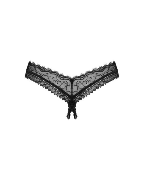 Obsessive - Seksowne Czarne Stringi Z Subtelną Koronką Medilla XS/S Obsessive - Seksowne Czarne Stringi Z Subtelną Koronką Medilla XS/S