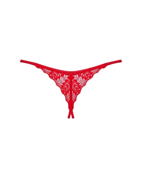 Obsessive - Seksowne Stringi Ingridia Bez Krocza Czerwone XL/2XL Obsessive - Seksowne Stringi Ingridia Bez Krocza Czerwone XL/2XL