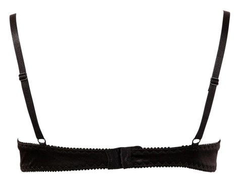 Cottelli LINGERIE - Otwarty Biustonosz Na Fiszbinach Z Eleganckimi Haftkami Czarny 80C Cottelli LINGERIE - Otwarty Biustonosz Na Fiszbinach Z Eleganckimi Haftkami Czarny 80C