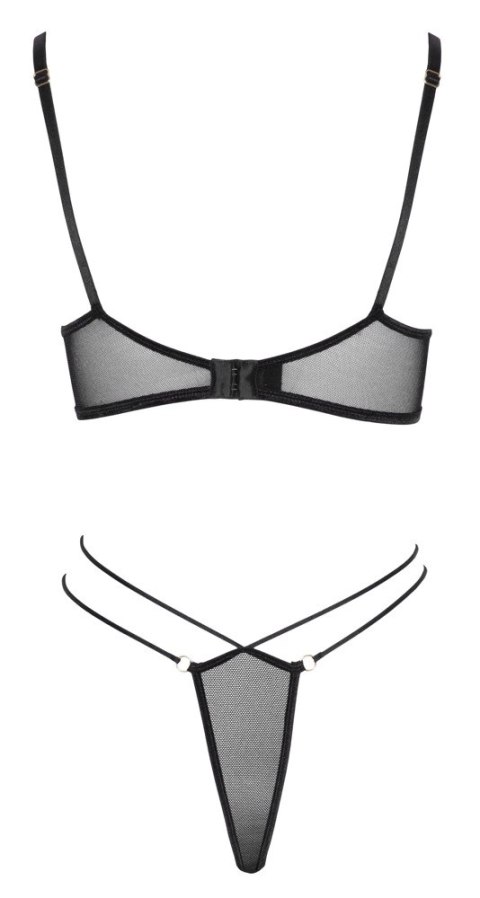 Cottelli LINGERIE - Seksowny Siateczkowy Biustonosz I Stringi Na Cienkich Sznureczkach M Cottelli LINGERIE - Seksowny Siateczkowy Biustonosz I Stringi Na Cienkich Sznureczkach M