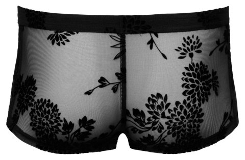 Noir - Seksowne Prześwitujące Bokserki Męskie Z Kwiatowym Wzorem Czarne 2XL Noir - Seksowne Prześwitujące Bokserki Męskie Z Kwiatowym Wzorem Czarne 2XL