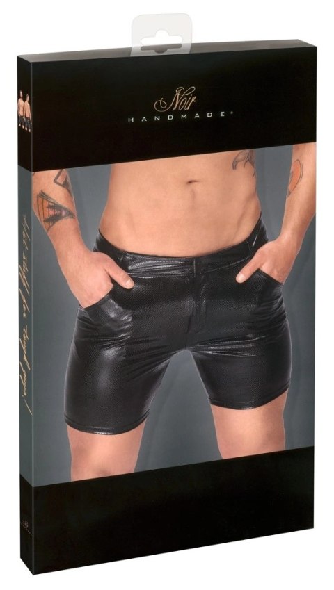 Noir - Seksowne Szorty Męskie Skóra Węża Czarne 2XL Noir - Seksowne Szorty Męskie Skóra Węża Czarne 2XL