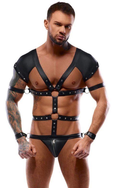 Svenjoyment Bondage - Seksowne Męskie Body Z Pasków BDSM Czarne XL Svenjoyment Bondage - Seksowne Męskie Body Z Pasków BDSM Czarne XL