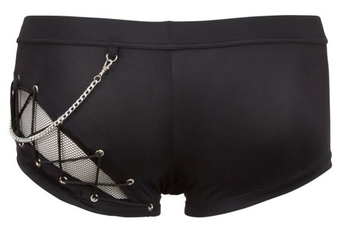 Svenjoyment - Męskie Stylowe Bokserki Z Łańcuszkiem I Zamkiem Z Przodu Czarne 2XL Svenjoyment - Męskie Stylowe Bokserki Z Łańcuszkiem I Zamkiem Z Przodu Czarne 2XL
