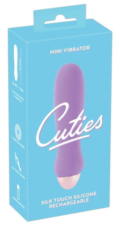 Cuties - Fioletowy Mini Wibrator Wypukły Cuties - Fioletowy Mini Wibrator Wypukły