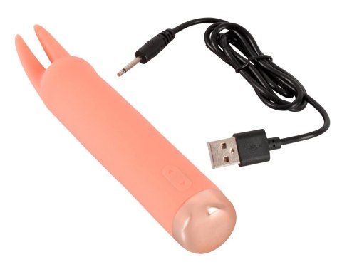 Peachy - Mini Wibrator Z Vibro-Uszami Pomarańczowy