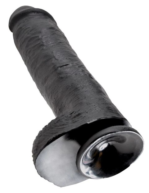 King Cock - Realistyczne Dildo Z Żołędziem Jądrami I Żyłkami 28 CM Czarny King Cock - Realistyczne Dildo Z Żołędziem Jądrami I Żyłkami 28 CM Czarny