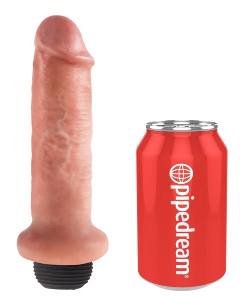 King Cock - Realistyczne Naturalne Dildo Z Wytryskiem 15 CM Jasny Kolor Skóry King Cock - Realistyczne Naturalne Dildo Z Wytryskiem 15 CM Jasny Kolor Skóry