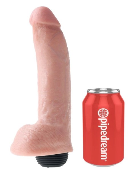 King Cock - Realistyczne Naturalne Dildo Z Wytryskiem 23 CM Jasny Kolor Skóry King Cock - Realistyczne Naturalne Dildo Z Wytryskiem 23 CM Jasny Kolor Skóry