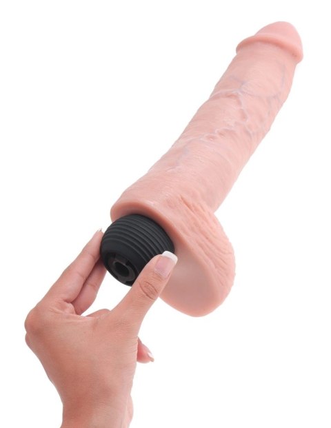 King Cock - Realistyczne Naturalne Dildo Z Wytryskiem 23 CM Jasny Kolor Skóry King Cock - Realistyczne Naturalne Dildo Z Wytryskiem 23 CM Jasny Kolor Skóry
