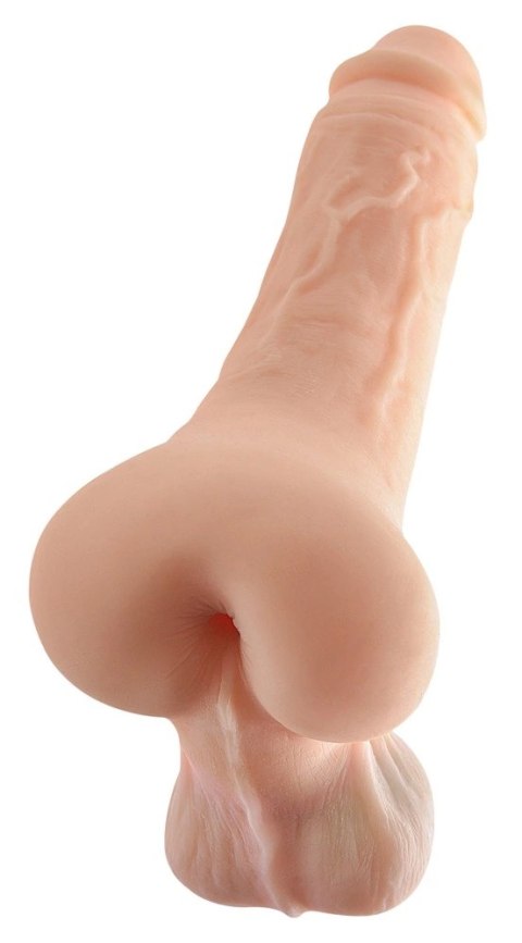 PET - Realistyczny Penis Z Jądrami I Otworem Cielisty XL 26 CM PET - Realistyczny Penis Z Jądrami I Otworem Cielisty XL 26 CM