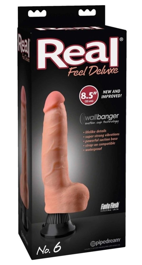 Real Feel Deluxe - Naturalny Wibrator Z Żyłami I Żołędziem 22cm Real Feel Deluxe - Naturalny Wibrator Z Żyłami I Żołędziem 22cm