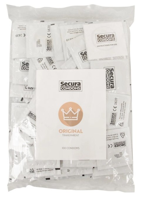 Secura Original - Prezerwatywy Klasyczne Z Wilgotną Powłoką 100pcs Box Secura Original - Prezerwatywy Klasyczne Z Wilgotną Powłoką 100pcs Box