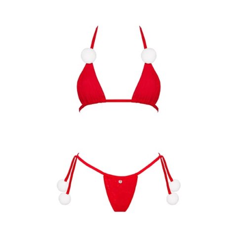 Obsessive - Seksowny Świąteczny Komplecik Bobble Girl Czerwony One Size Obsessive - Seksowny Świąteczny Komplecik Bobble Girl Czerwony One Size