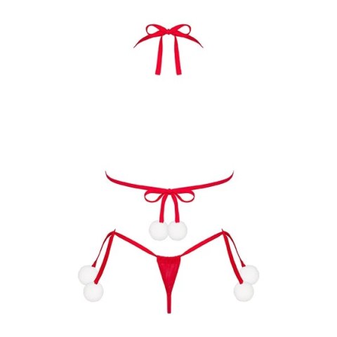 Obsessive - Seksowny Świąteczny Komplecik Bobble Girl Czerwony One Size Obsessive - Seksowny Świąteczny Komplecik Bobble Girl Czerwony One Size