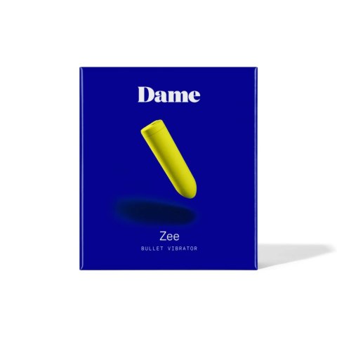 Dame - Mini Wibrator Zee Żółty Dame - Mini Wibrator Zee Żółty