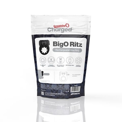 The Screaming O - Charged Big O Ritz Pierścień Na Penisa Czarny The Screaming O - Charged Big O Ritz Pierścień Na Penisa Czarny