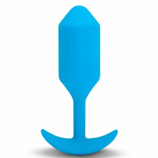 Plug analny wibrujący - B-Vibe Vibrating Snug Plug 3 Blue