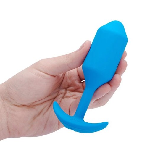 Plug analny wibrujący - B-Vibe Vibrating Snug Plug 3 Blue Plug analny wibrujący - B-Vibe Vibrating Snug Plug 3 Blue