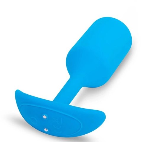 Plug analny wibrujący - B-Vibe Vibrating Snug Plug 3 Blue Plug analny wibrujący - B-Vibe Vibrating Snug Plug 3 Blue