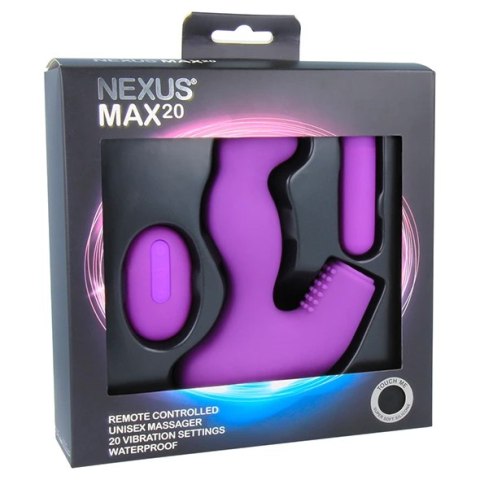 Plug analny wibrujący - Nexus Max 20 Purple Plug analny wibrujący - Nexus Max 20 Purple