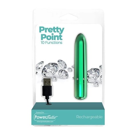 Wibrator - PowerBullet Pretty Point Teal Wibrator - PowerBullet Pretty Point Teal