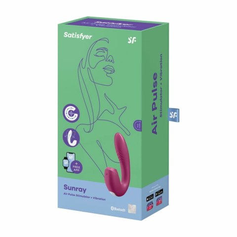 Wibrator z masażerem powietrznym - Satisfyer Sunray Berry Wibrator z masażerem powietrznym - Satisfyer Sunray Berry